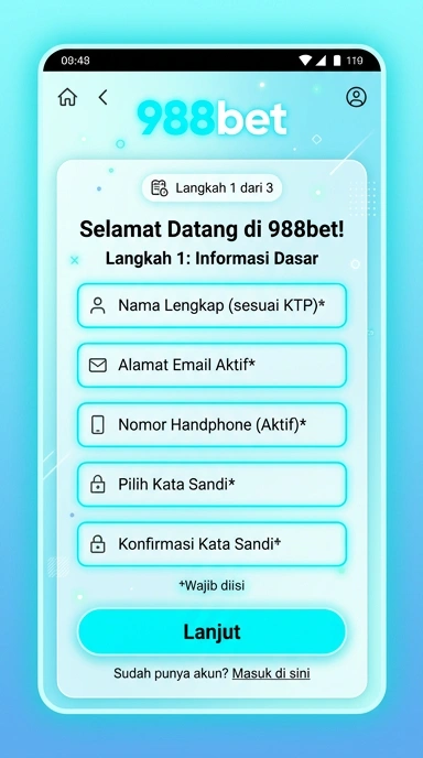 Buat Akun Baru di 988bet dengan Mudah