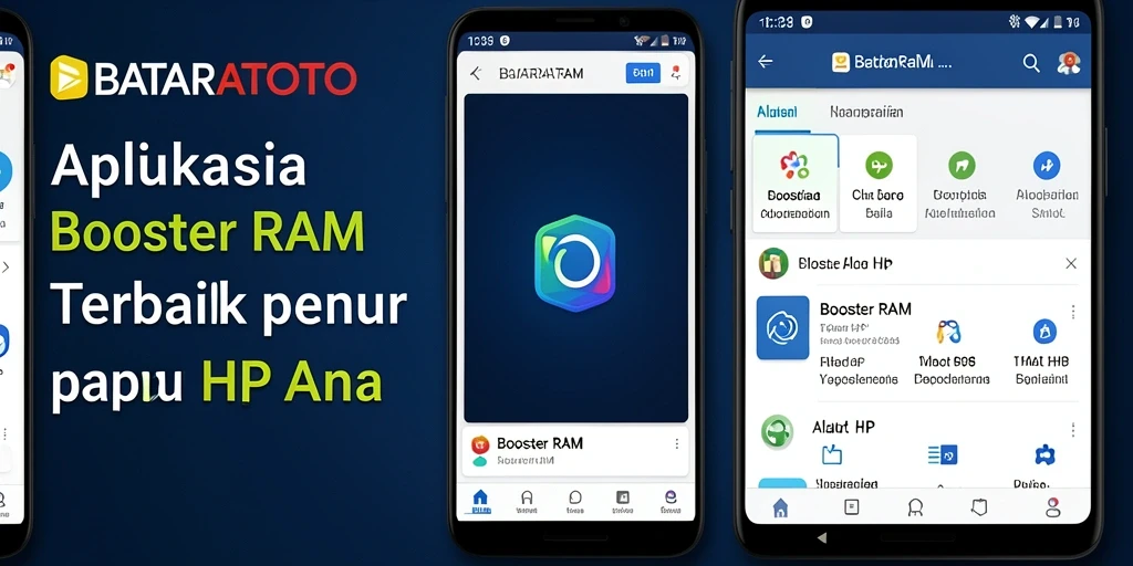 Antarmuka intuitif BATARATOTO untuk pengoptimalan RAM.