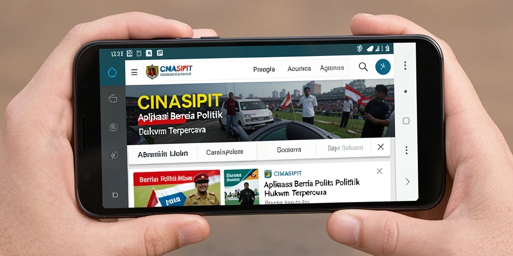 Tampilan antarmuka aplikasi CINASIPIT yang informatif dan menarik.
