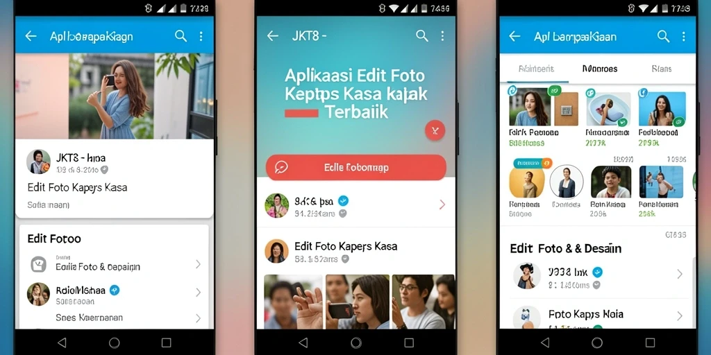 Antarmuka JKT8 yang intuitif untuk Edit Foto Kertas Kaca.