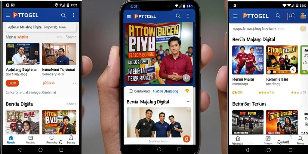 Antarmuka aplikasi PTTOGEL yang informatif dan menarik.